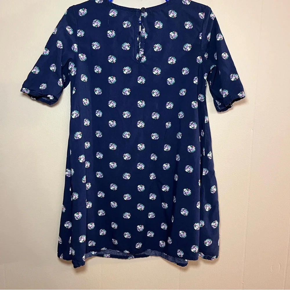Old Navy 5T Navy Blue Floral Bouquet Dress